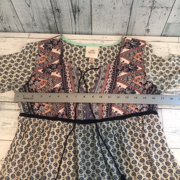 Knox Rose Boho Bell Sleeve Dress Extra Small - Picture 8 of 11